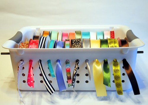 DIY Cheap Ribbon Organizer