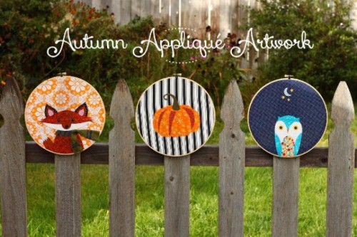 Cheerful DIY Autumn Applique Artworks