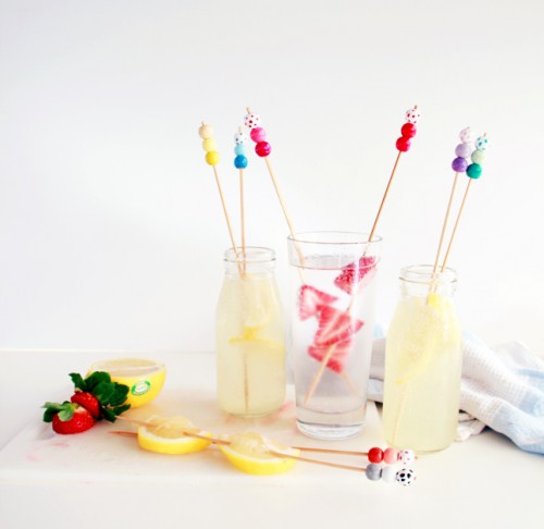17 Cheerful DIY Drink Stirrers For Summer Parties