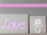 easy neon LOVE sign