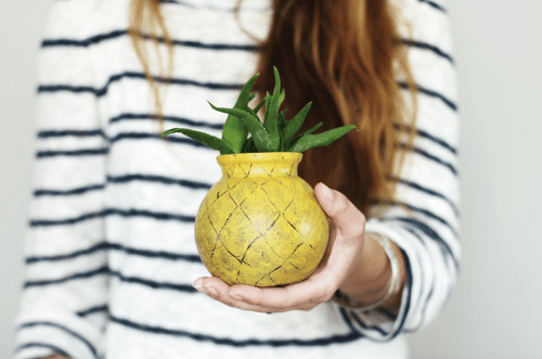 Cheerful Diy Pineapple Inspired Planter