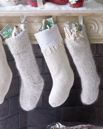 Cool thing about socks in neutral colors that they will always match other decorations.