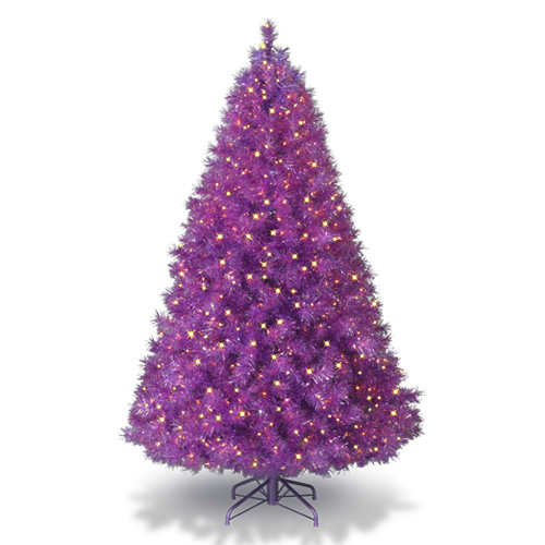 Purple Artificial Christmas Tree