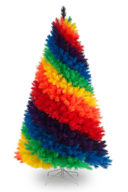 Rainbow Artificial Christmas Tree