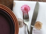 embroidered watercolor napkins