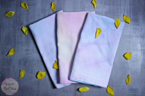 watercolor napkins (via woodsofbelltrees)