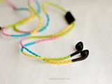 colorful embroidery headphones