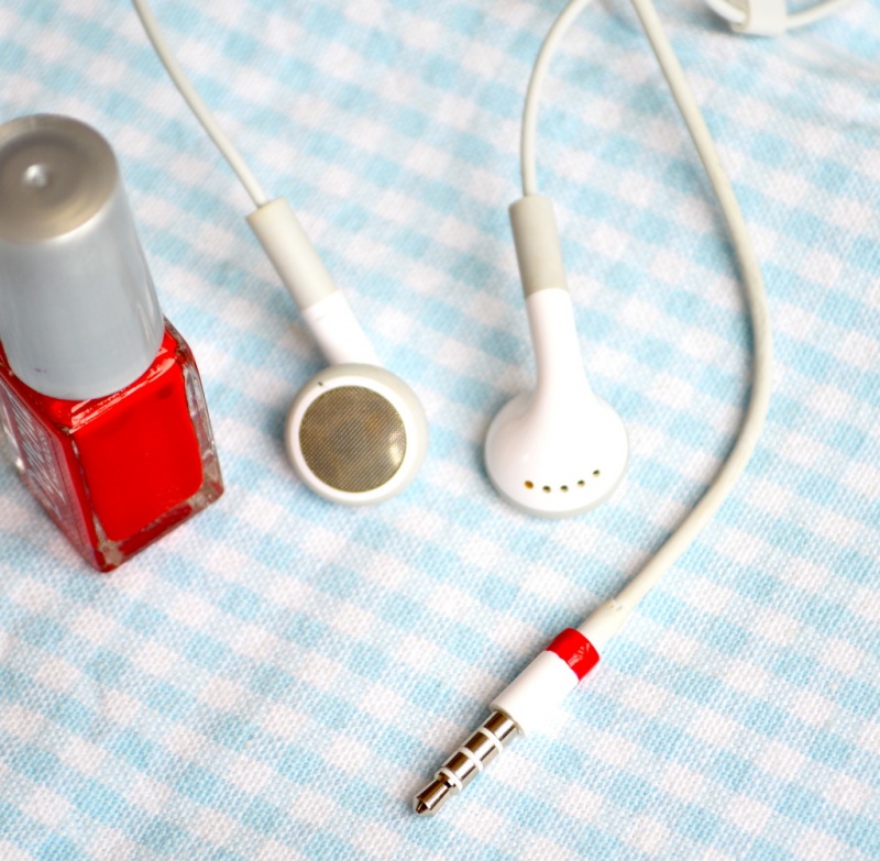 nail polish headphones