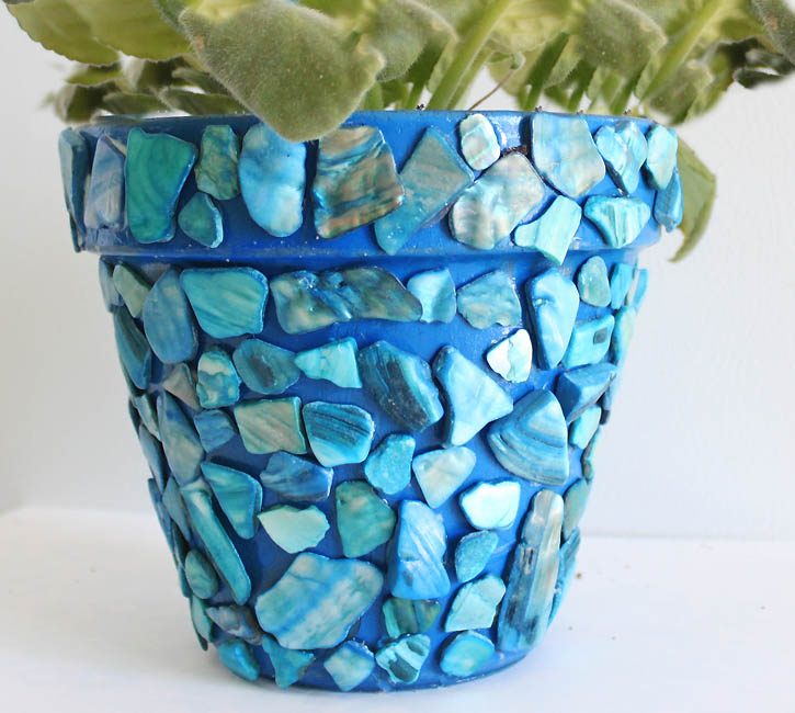 mosaic flowerpot