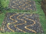 mosaic pebble pathways