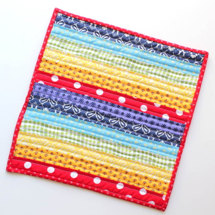 rainbow mini quilt