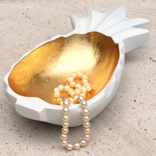 pineapple gold leaf bowl