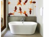 Colorful Mix Tiles For Bathroom Walls