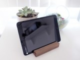 tablet stand of bass wood