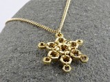 hex nut snowflake necklace