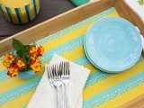 washi tape serving tray