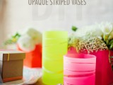 opaque striped vases