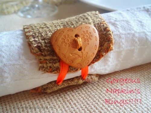Cool And Easy DIY Button Napkin Ring
