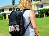 lace backpack