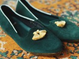 embellished smoking slippers