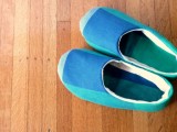 sewn house slippers