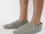 lasso felt slippers