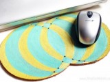 colorful cork mouse pad