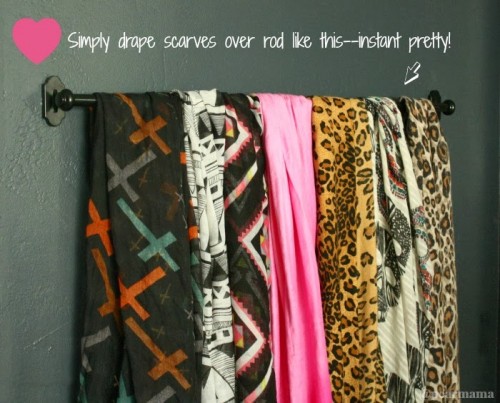scarf display (via pearmama)