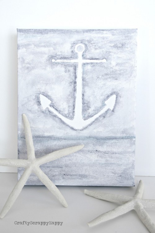 water color anchor canvas (via craftyscrappyhappy)