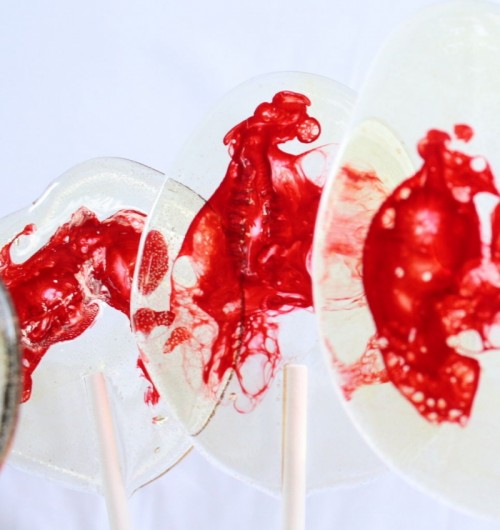 delicious bloody lollipops
