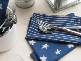 patriotic indigo napkins