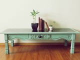 distressed coffee table