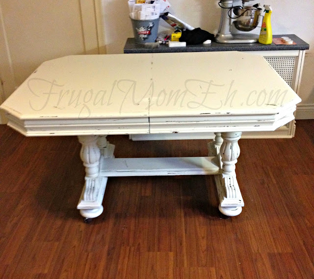 distressed dining  table