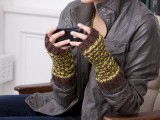 knitted arm warmers