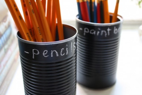 chalkboard pencil can (via michaelannmade)