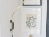 brass swing lamp