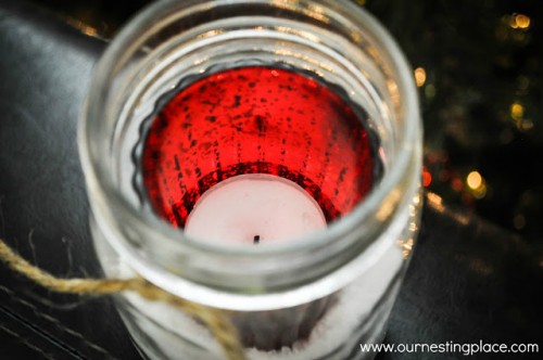 easy christmas candle holder (via blogher)