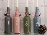painted advent candle holders