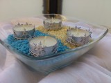 snowflakes candle holder