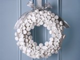 DIY Marshmallow Wreath