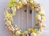 Homemade Sugar-Coated-Fruit Wreath