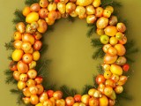 Citrus Homemade Holiday Wreath