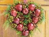 Homemade Apple Heart Wreath