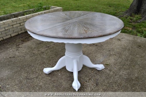 cool dining table top makeover (via addicted2decorating)