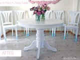 painting an antique dining table