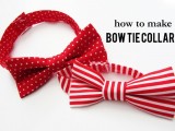 stylish red bow tie