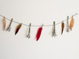 feather and lavender garland
