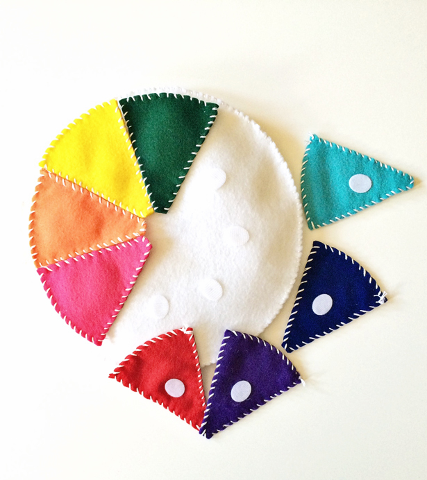 Picture Of cool diy felt wheel to teach kids colors  4