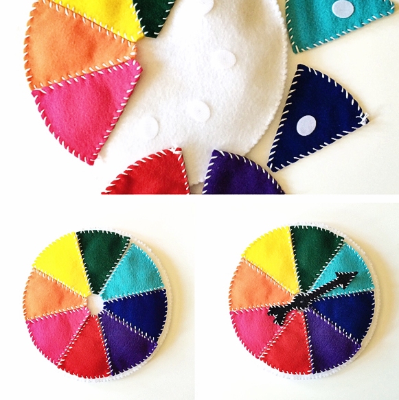 Picture Of cool diy felt wheel to teach kids colors  5