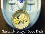 ginger and mustard foot bath